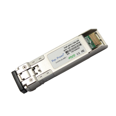 10G बेस -ZR SFP + ऑप्टिकल मॉड्यूल 10G दूरसंचार और डेटाकॉम के लिए 100Km SMF