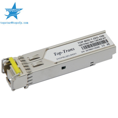 10Km 1.25 G SFP ट्रांसीवर 1550nm 1310nm मल्टीमोड फाइबर मॉड्यूल