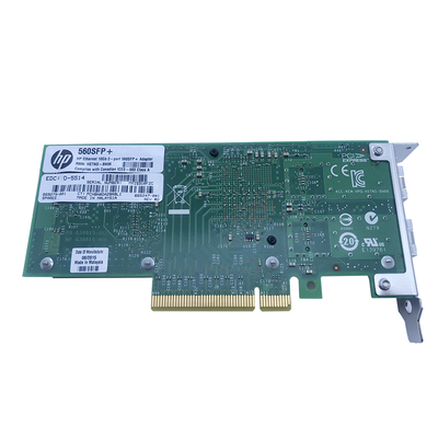 RoHS FCC इथरनेट सर्वर एडेप्टर HP इथरनेट 10Gb 2p 560SFP+ Adptr
