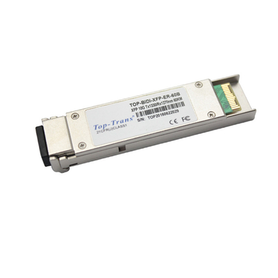 टॉपट्रांस 60Km 10G SFP मॉड्यूल 10G SFP + BIDI TX 1330nm RX 1270nm