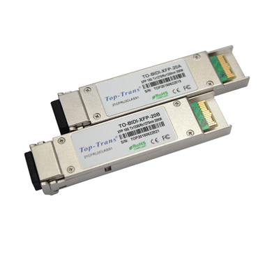 20Km 10G SFP मॉड्यूल 1270nm 1330nm 10GBASE-BX XFP MSA RoHS