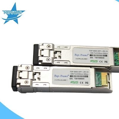 Finisar 10G SFP द्विदिशा ट्रान्सीवर 80Km SFP मॉड्यूल LC कनेक्टर