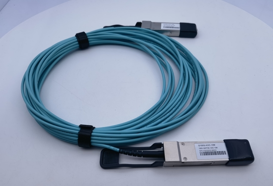 100G QSFP28 AOC फाइबर पैच केबल 10M AOC-Q-Q-100G-10M अरिस्टा संगत