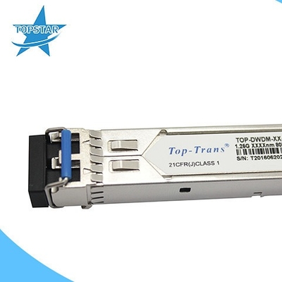 1.25G DWDM SFP डुप्लेक्स LC SFP ऑप्टिकल ट्रांसीवर 80Km हॉट प्लगेबल: