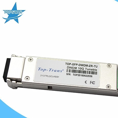 50GHz लेजर DWDM Sfp ट्रांसीवर ट्यून करने योग्य 10GBASE-ZR 80km ऑप्टिकल फाइबर