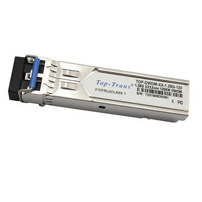 1.25G DWDM SFP ऑप्टिकल ट्रांसीवर 120km कम बिजली अपव्यय नेटवर्क समाधान