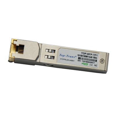 Gigabit ईथरनेट Fortinet FG-TRAN-GC संगत कॉपर RJ45 SFP 100m