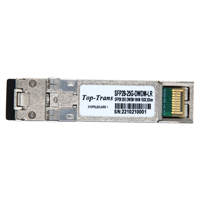 DWDM ऑप्टिकल मॉड्यूल 25G SFP28 ट्रांसीवर SMF 1270nmTx / 1330nmRx 10km LC DOM