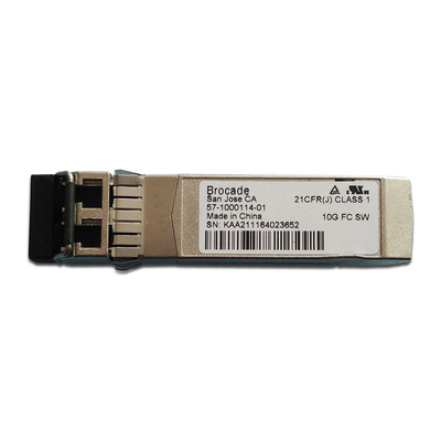 ब्रोकेड XBR-000218 57-1000114-01 10G फाइबर चैनल SFP+ ट्रांसीवर 850nm 300m LC MMF मॉड्यूल