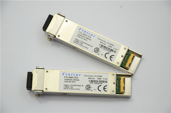 Finisar FTLX8511D3 850nm XFP ऑप्टिकल ट्रांसीवर 10GBASE-SR / SW 10G ईथरनेट के लिए