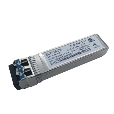 ब्रोकेड 57-0000076-01 FC SFP ट्रांसीवर XBR-000182 10GBASE-LR SFP+ 1310nm 10G LWL ऑप्टिकल मॉड्यूल