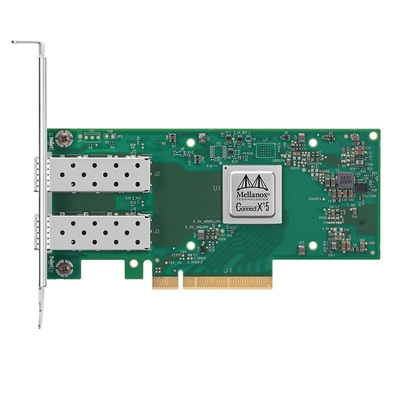 मेलानॉक्स MCX512A-ACAT CX512A ConnectX-5 10 / 25GbE SFP28 PCIe कार्ड डुअल पोर्ट