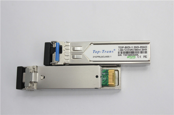 सिस्को GLC-BX-20U 1.25G BIDI SFP 1310nm 1550nm 20km SMF सिम्पलेक्स LC ट्रांसीवर