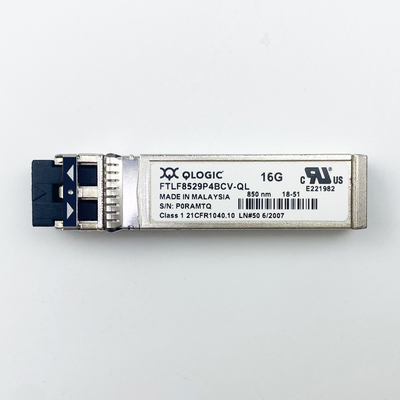 16GB फाइबर चैनल 850nm SFP+ ऑप्टिकल ट्रांसीवर मॉड्यूल Qlogic FTLF8529P4BCV-QL
