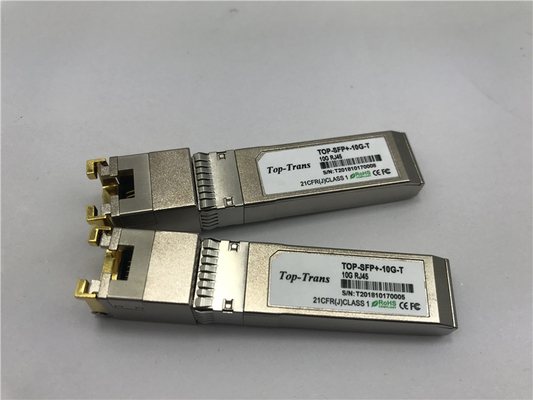 मेलानॉक्स MFM1T02A-T 10GBASE-T संगत 10G कॉपर RJ45 SFP+ ट्रांसीवर