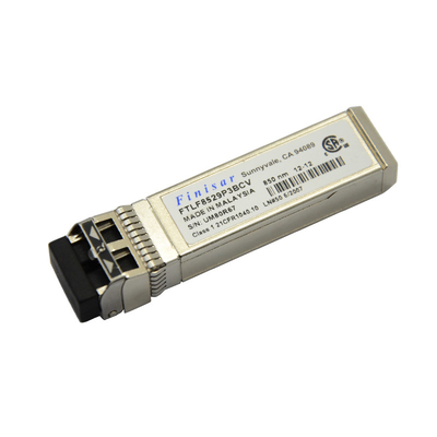 FTLF8529P3BCV-QL 16G SFP+ 850nm शॉर्ट वेवलेंथ हॉट प्लगेबल ऑप्टिकल ट्रांसीवर मॉड्यूल