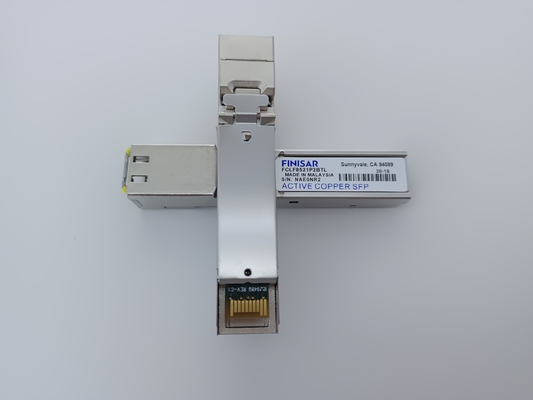 10/100/1000Base-T 100m SFP कूपर ऑप्टिकल ट्रांससीवर मॉड्यूल Finisar SFP FCLF8521P2BTL-DL