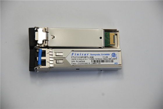 Sfp FTLF1318P2BTL-HW फिनिसार ऑप्टिकल ट्रांससीवर मॉड्यूल 1.25G 1310nm 10KM ऑप्टिकल फाइबर पैच कॉर्ड
