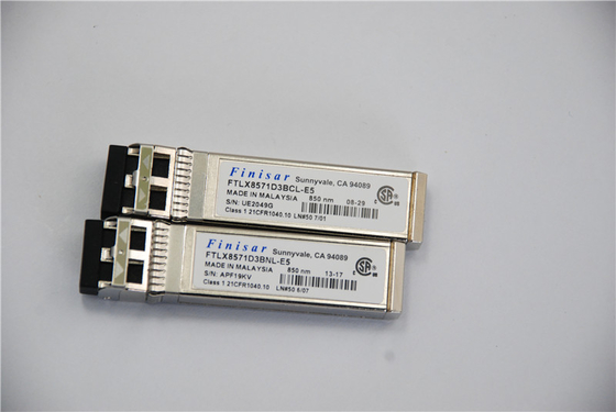 मूल Finisar FTLX8571D3BNL मॉड्यूल अनुरूप 10Gb/S 850nm SFP+ ऑप्टिकल डेटाकॉम ट्रांससीवर