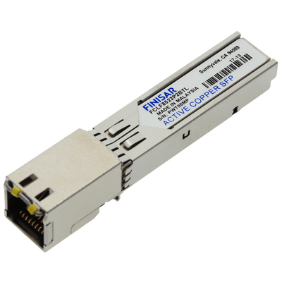 Finisar FCLF8522P2BTL कॉपर SFP ट्रांससीवर RJ45 850nm 300m 1000BASE-T RoHS अनुरूप