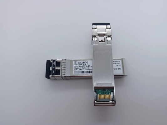 ब्रोकेड 57-0000075-01 XBR-000180 ऑप्टिक ट्रांससीवर 10G-SR MMF SFP+ - LC 300m 850nm DDM मॉड्यूल