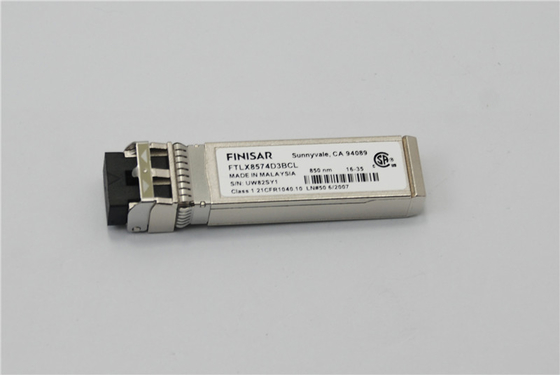 Finisar FTLX8571D3BCL 10Gb/s 850nm मल्टीमोड डेटाकॉम SFP+ ऑप्टिकल ट्रांससीवर मॉड्यूल