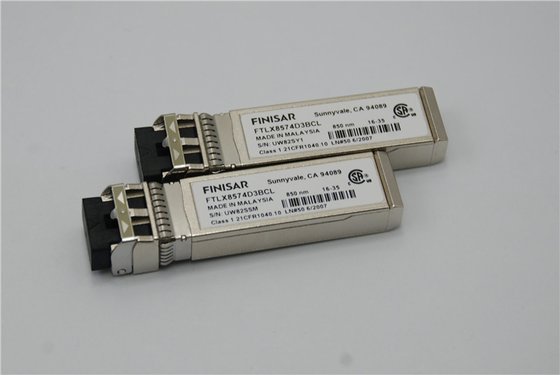 Finisar FTLX8571D3BCL 10Gb/s 850nm मल्टीमोड डेटाकॉम SFP+ ऑप्टिकल ट्रांससीवर मॉड्यूल