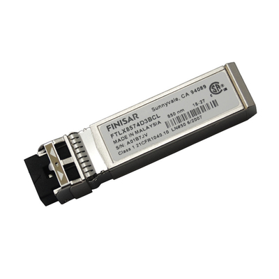 Finisar FTLX8571D3BCL 10Gb/s 850nm मल्टीमोड डेटाकॉम SFP+ ऑप्टिकल ट्रांससीवर मॉड्यूल