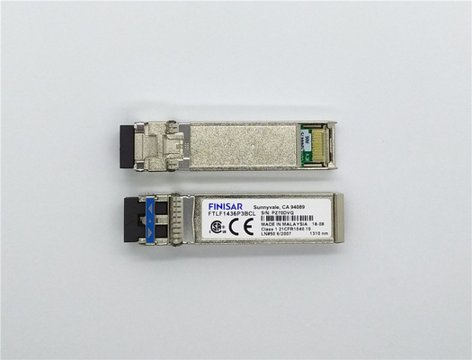 Finisar FTLC1154RDPL 10km 100GBASE-LR4 QSFP28 SMF ऑप्टिकल ट्रांससीवर मॉड्यूल