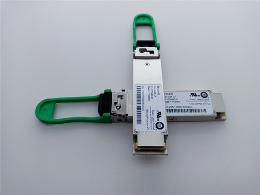 ब्रोकैड 57-1000480-01 XBR-000285 128G QSFP28 2km 1310nm LC कनेक्टर के साथ SMF ट्रांससीवर मॉड्यूल