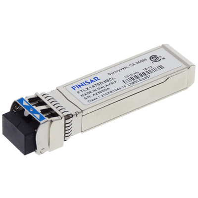 मूल Finisar FTLX1475D3BCL-FC RoHS-6 अनुरूप 10Gb/S 10km 1310nm SMF डेटाकॉम SFP+ ट्रांससीवर