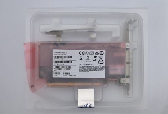मेल्लानोक्स MCX516A-CCAT कनेक्टएक्स-5 EN 100GbE डुअल-पोर्ट QSFP28 PCIe3.0 X 16 इंटरफ़ेस कार्ड लंबा और छोटा ब्रैकेट 4G फाइबर कनेक्टिविटी