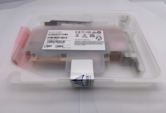 मेल्लानोक्स MCX516A-CCAT कनेक्टएक्स-5 EN 100GbE डुअल-पोर्ट QSFP28 PCIe3.0 X 16 इंटरफ़ेस कार्ड लंबा और छोटा ब्रैकेट 4G फाइबर कनेक्टिविटी