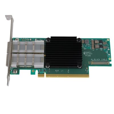NVIDIA Connect-6 VPI सीरीज़ MCX654106A-HCAT ईथरनेट नेटवर्क इंटरफ़ेस कार्ड PCIe 3.0x16 डुअल पोर्ट 200Gb/s QSFP56 सर्वर