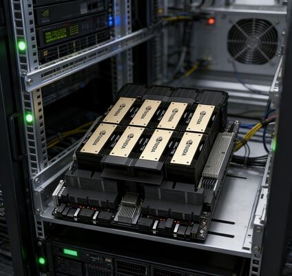 एचबीएम और पीसीआई एक्सप्रेस के साथ एनवीडिया न्यू एचजीएक्स एच200 8जीपीयू वर्कस्टेशन