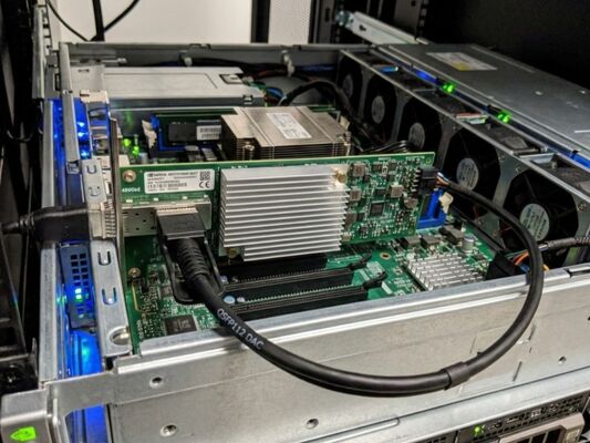 Mellanox MCX75310AAS-NEAT ConnectX-7 400Gb/s NDR InfiniBand सिंगल पोर्ट OSFP PCIe 5.0 x16 नेटवर्क कार्ड के लिए एआई सर्वर