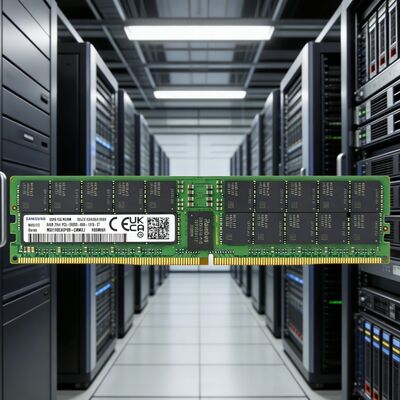 एंटरप्राइज़ सर्वर के लिए मूल सैमसंग M321R8GA0PB0-CWMCJ 64GB DDR5 ECC RDIMM 288-पिन