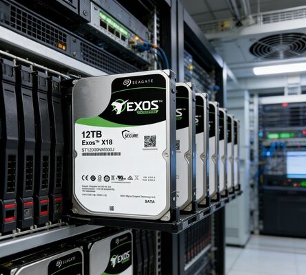 सीगेट ST12000NM000J एक्सोस X18 12TB SATA3 7200RPM 256MB एंटरप्राइज़ सर्वर HDD