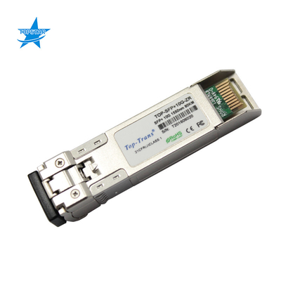 10G बेस -ZR SFP + ऑप्टिकल मॉड्यूल 10G दूरसंचार और डेटाकॉम के लिए 100Km SMF