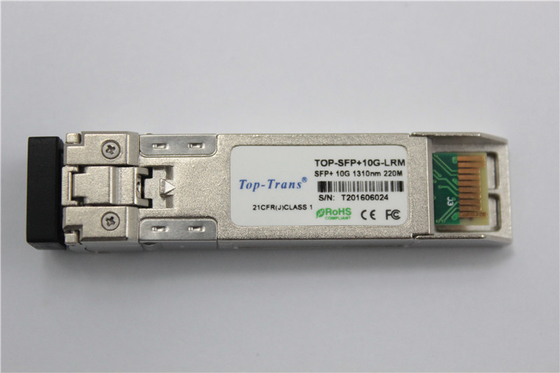 10G बेस LRM ऑप्टिकल ट्रांसीवर 220M MMF 1310nm SFP + ऑप्टिकल मॉड्यूल
