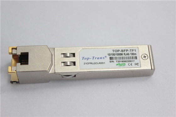 1.25G SFP Rj45 SFP ऑप्टिकल ट्रांसीवर मॉड्यूल 10/100/1000BASE-T