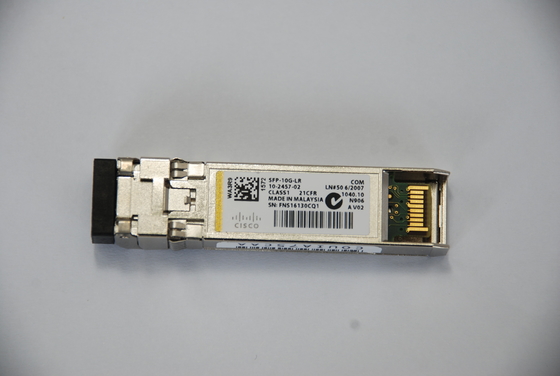 10Gbps 10km SMF DDM सिस्को SFP मॉड्यूल SFP-10G-LR ट्रांसीवर डुप्लेक्स SFP+
