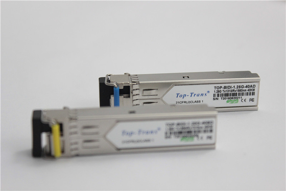 1310nm 1490nm BIDI Sfp मॉड्यूल 1.25G 40KM SMF ट्रांसीवर
