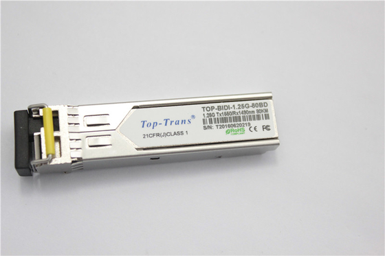 Toptrans BIDI 1.25G-80AD/BD SFP ऑप्टिकल ट्रांसीवर 80KM रोह्स