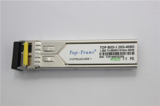 40km SFP द्विदिश ट्रांसीवर 1.25Gbps Tx1490nm Rx1310nm