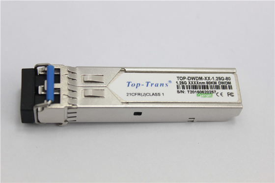1.25G DWDM SFP डुप्लेक्स LC SFP ऑप्टिकल ट्रांसीवर 80Km हॉट प्लगेबल: